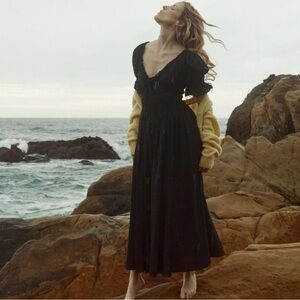 NWT DÔEN Ischia Dress in Navy